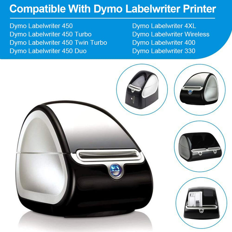 Labelife Compatible File Folder Labels Replacement for Dymo 30327 (30576) 9/16"x 3-7/16" LW Labels for Dymo LabelWriter 450, 450 Turbo, 450 Twin Turbo, 450 Duo, Dymo 4XL, 400 Printer, 6 Rolls