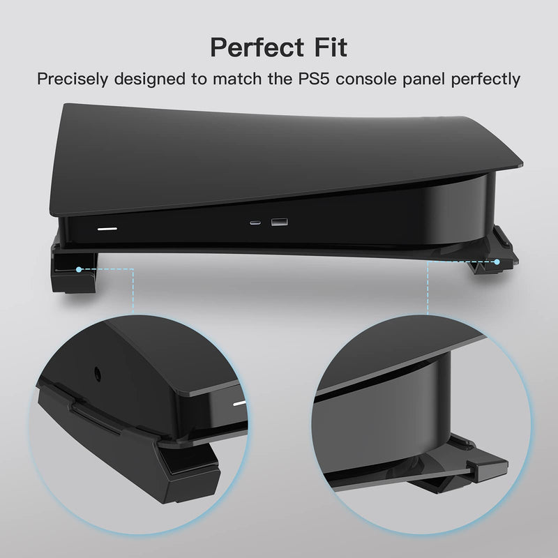 NexiGo PS5 Accessories Horizontal Stand, [Minimalist Design], PS5 Base Stand, Compatible with Playstation 5 Disc & Digital Editions, Black