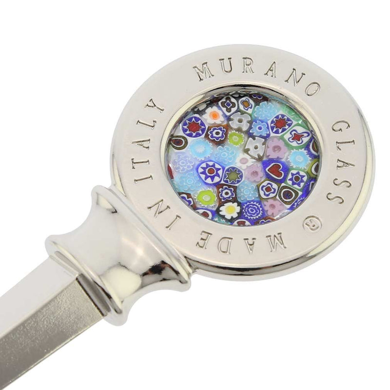 GlassOfVenice Murano Glass Millefiori Letter Opener