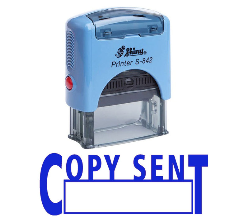 Printtoo Copy Sent Self Inking Rubber Stamp Custom Shiny Office Stationery Stamp Blue Ink