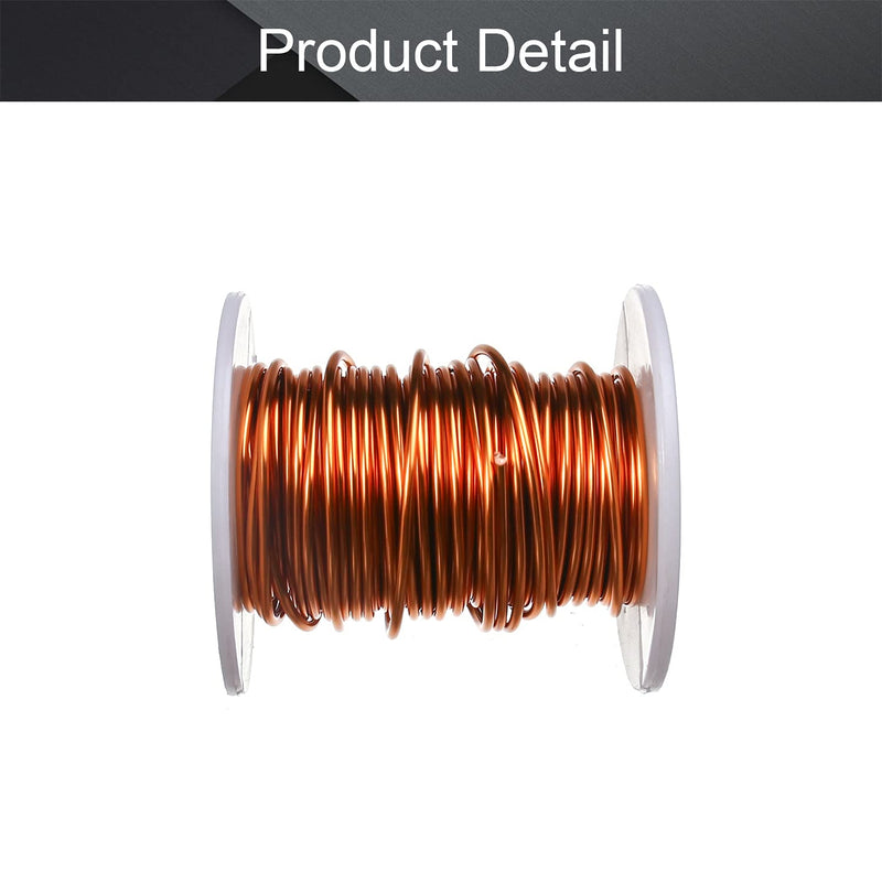 Fielect 1.5mm Inner Dia Magnet Wire Enameled Copper Wire Winding Coil 32.8Ft Length QA-1-155 2UEW Model Widely Used for A Variety of Motors 1.50mm Inner Dia 32Ft