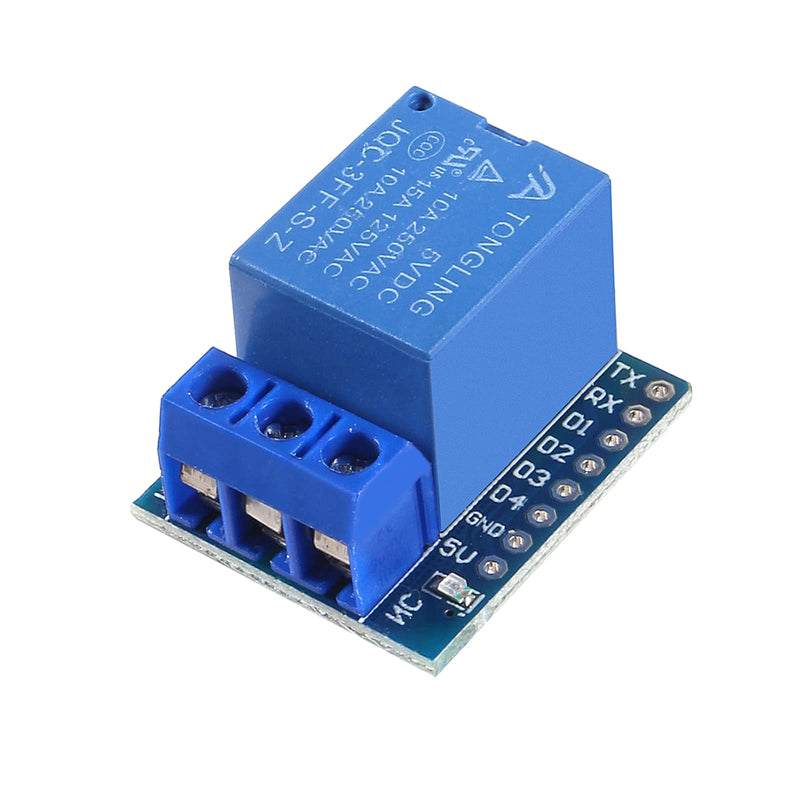 Alinan 8pcs 5V One Channel Relay Module Relay Switch 5V Mini Relay Shield for WeMos D1 Mini Also Compatible with Arduino for WeMos D1