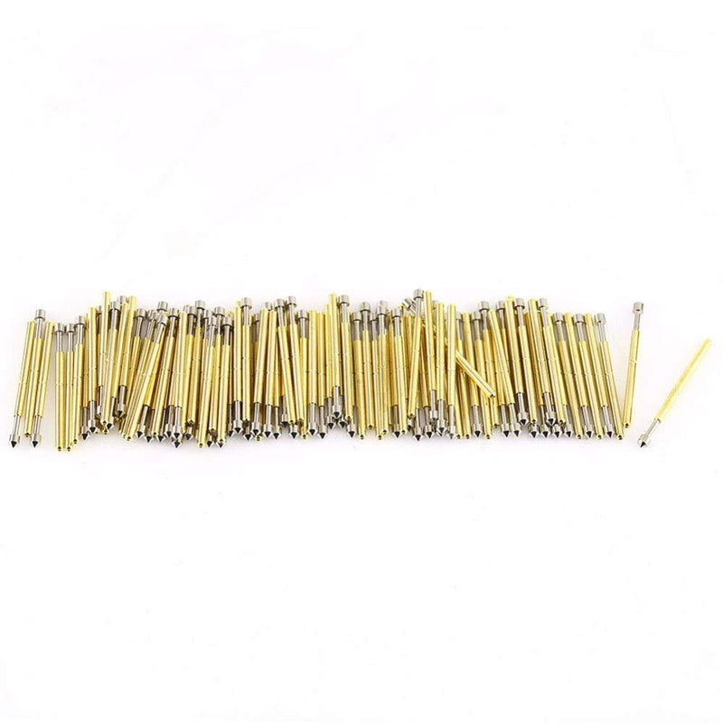 TOTOT 15pcs P75-E2 Spring Test Probe Pogo Pin Test Tools Dia 1.3mm Conical Head 1.02mm Thimble Length 16.5mm PCB Testing Pin Spring Contact Probe 15x P75-E2