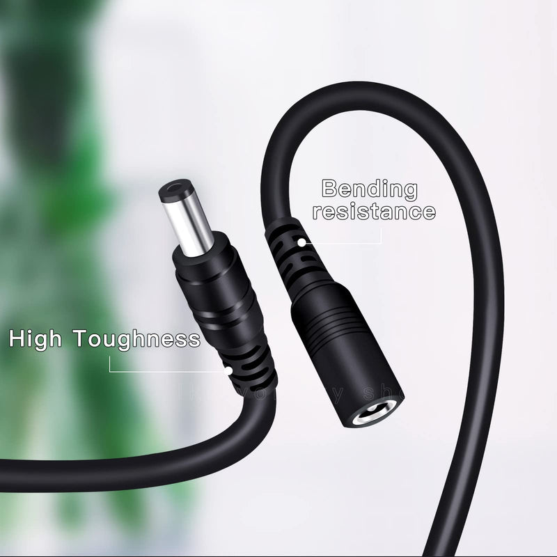 6 Pack Dc Power Supply 1 Female to 2 Male 5.5Mm X 2.1Mm Jack Camera Cable Barrel Plug Y Splitter Adapter Wire for CCTV Cameras Led Light Strip and More(lkelyonewy)