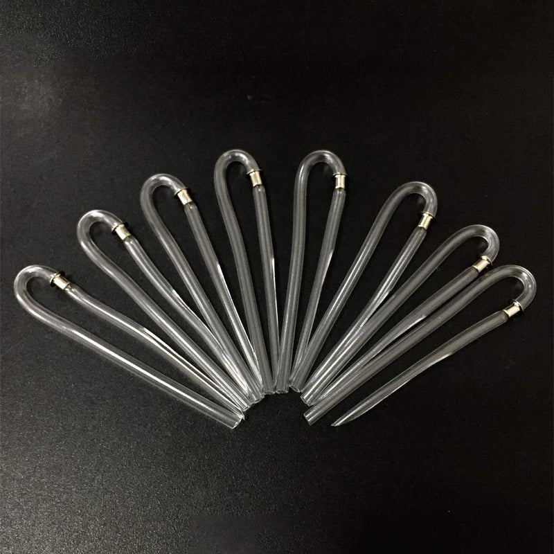 8pcs/lot Size #13 Preformed BTE Earmold Hearing Aid Tubes (3.2 * 2mm with Metal Tube Lock)