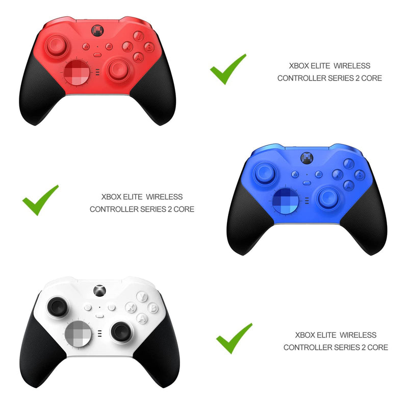 Elite Series 2 Paddles Accessories, Metal Thumbsticks Replacement Buttons for Xbox One Elite Series 2 Core, 9 in 1 Component Pack Includes 4 Joysticks, 4 Paddles and 1 Dpad(Red) red