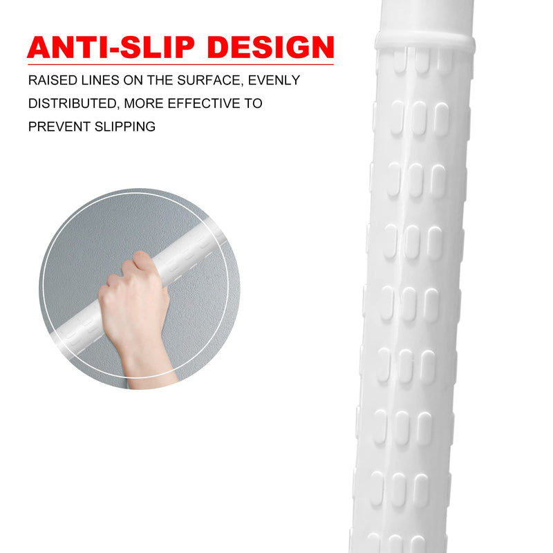 Handicap grab bars for shower ，elderly wall mount bathro safety ， handle Bath Grab anti slip grip Heavy Duty （White11.8in） White 11.8*1.4in