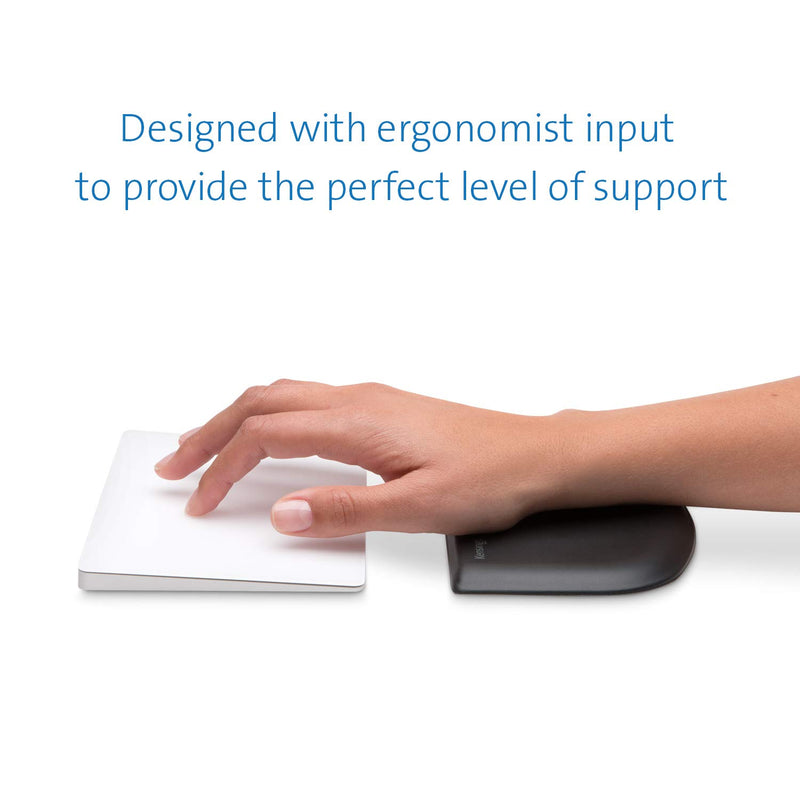 Kensington ErgoSoft Wrist Rest for Slim Mouse/Trackpad, Black (K52803WW) Mouse Wrist Rest