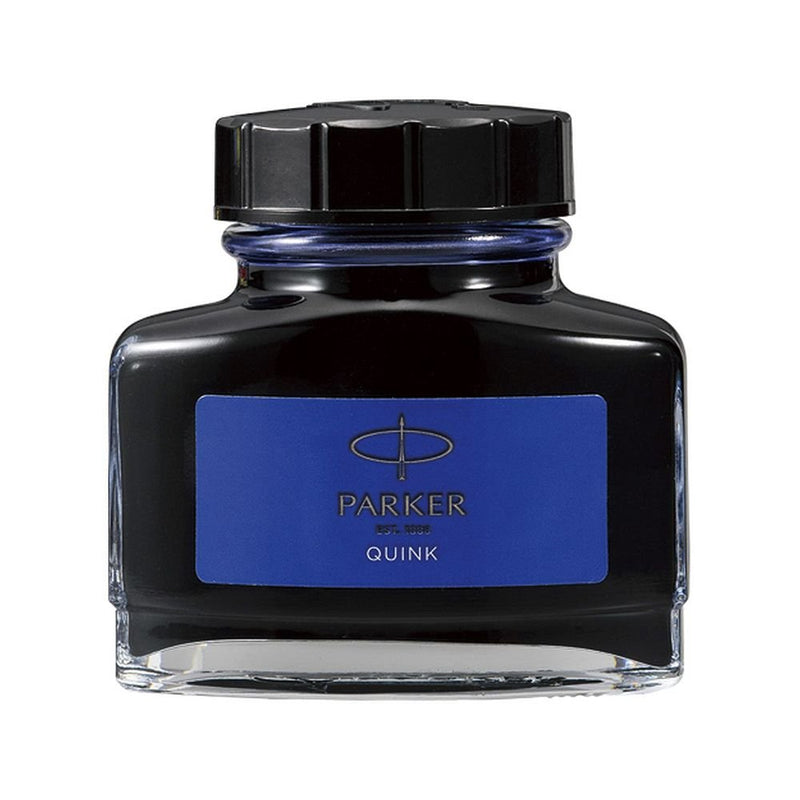 Parker Fountain Pen Liquid Bottled Quink Ink, 57 ml, in a Box - Blue