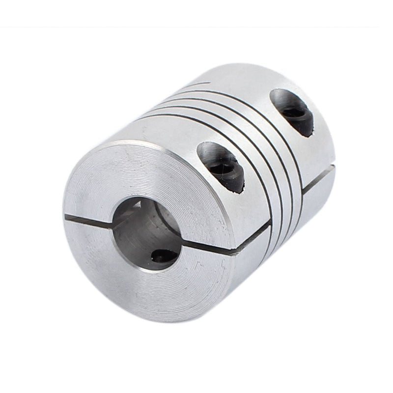 uxcell 6mm to 10mm Shaft Coupling 30mm Length 25mm Diameter Stepper Motor Coupler Aluminum Alloy Joint Connector for 3D Printer CNC Machine DIY Encoder 6-10mm