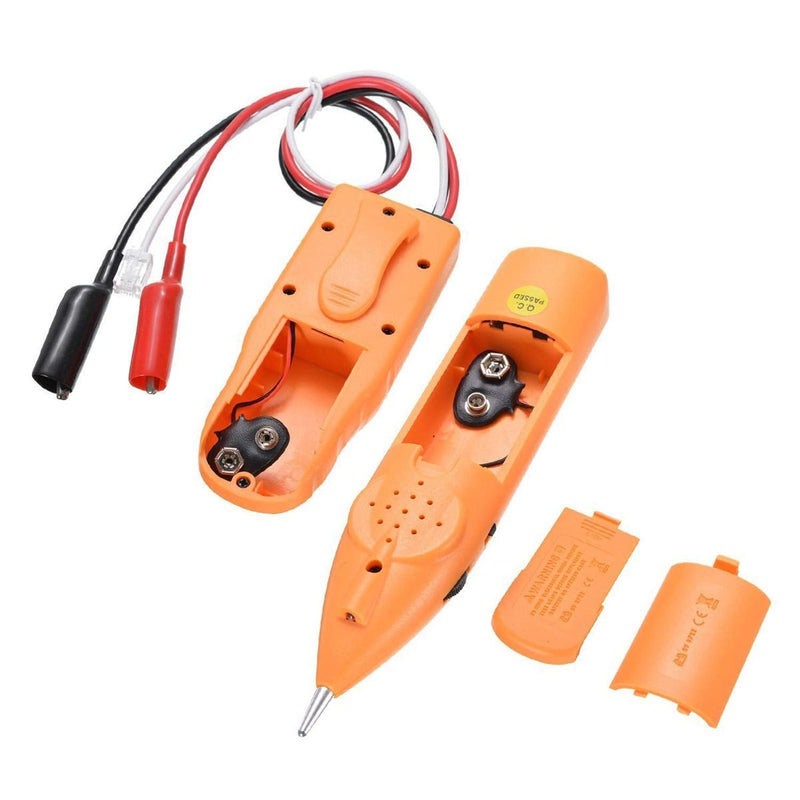 iMBAPrice Wire Tracker for Network (RJ45) UTP/STP/Cat5/Cat6 and Telephone (RJ11) Line Finder Diagnose Tone Tracer Cable Tester 1-Pack RJ45/RJ11 Wire Tracker & Tester
