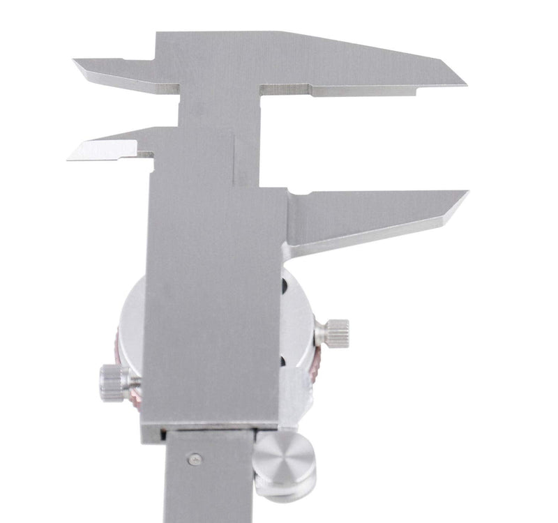Accusize Industrial Tools 0-6''/0-150 mm by 0.001''/0.02 mm Inch/Metric Dual Needle Precision Dial Caliper Stainless Steel, P920-S236 0-6" / 0-150mm