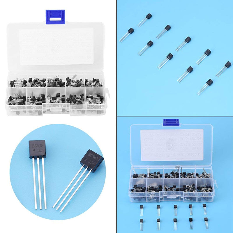 200pcs 10 Values NPN PNP Power General Purpose Transistors Assortment Kit TO-92 BC327-BC558 REUSABLE PACKAGING socialme-eu