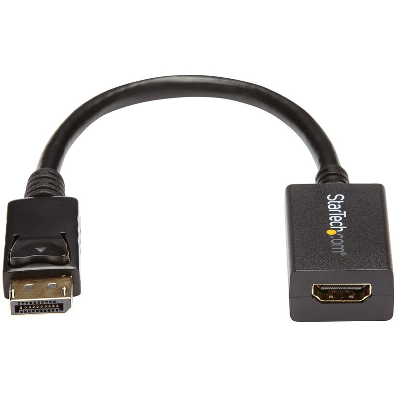 StarTech.com DisplayPort (Male) to HDMI (Female) Adapter Converter - 1920x1200 - Latching DP Connector - DisplayPort Laptop or Desktop to HDMI (Female) to Connect HDMI Monitor/ Video Cable (DP2HDMI2) 8 inches Single