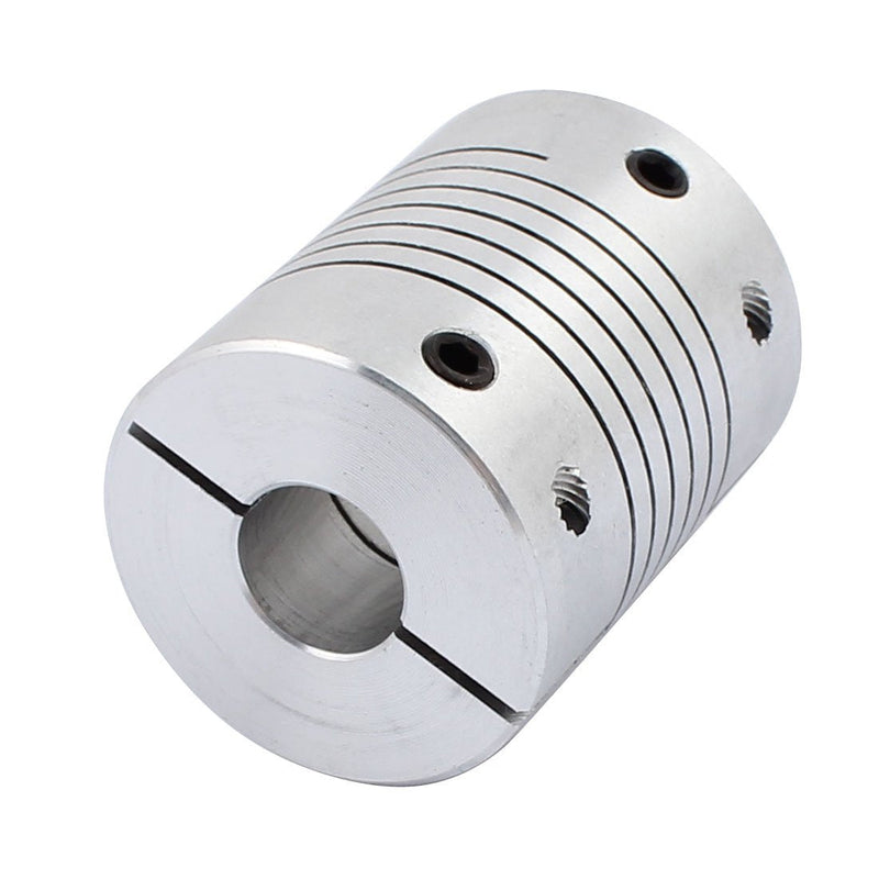 uxcell 12mm to 14mm Shaft Coupling 40mm Length 32mm Diameter Stepper Motor Coupler Aluminum Alloy Joint Connector for 3D Printer CNC Machine DIY Encoder 12-14mm