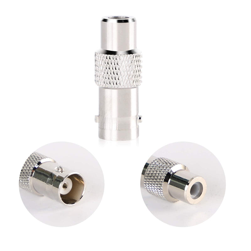 Inovat BNC Female to RCA Female Coupler Adapter Connector for CCTV Security Surveillance Systems (Pack of 5) 5 PCS