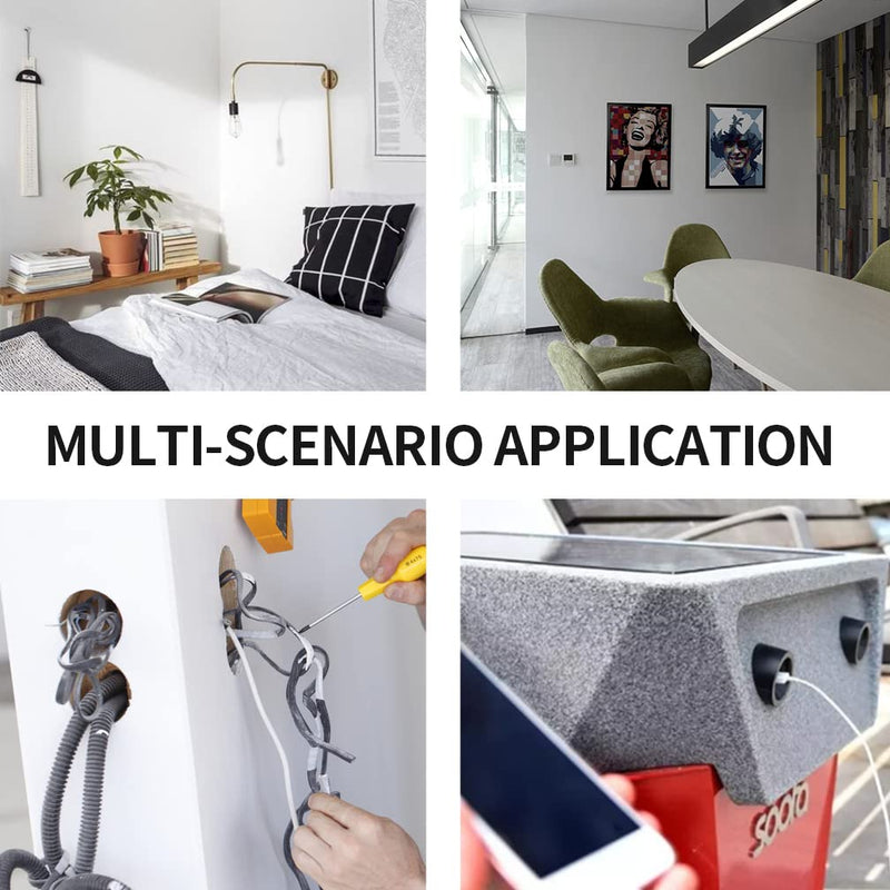 Viaky Self Adhesive Cable Clips, Wire Organize Cables Wire Management Clamps Outdoors Tie Holder for Computer, Electrical, Charging or Mouse Cord Car, Office and Home (Translucent, 30pcs) translucent