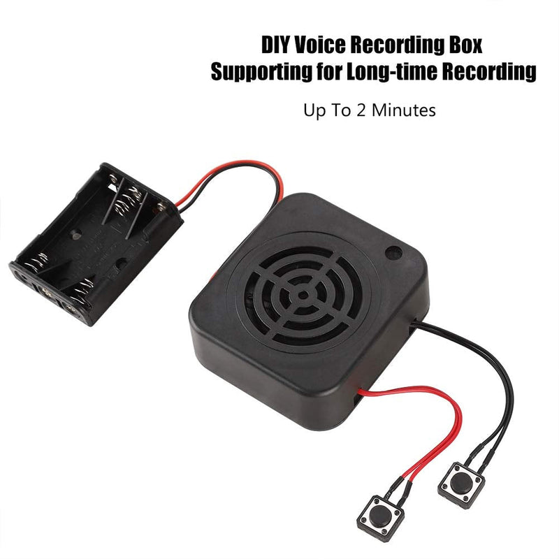 Voice Recording Box, 2/4 Minutes 3W DIY Personalized Practical with 2 Control Buttons Clear Sound for Stuffed Animals/Gift/Toy Message Recording Module(#1)