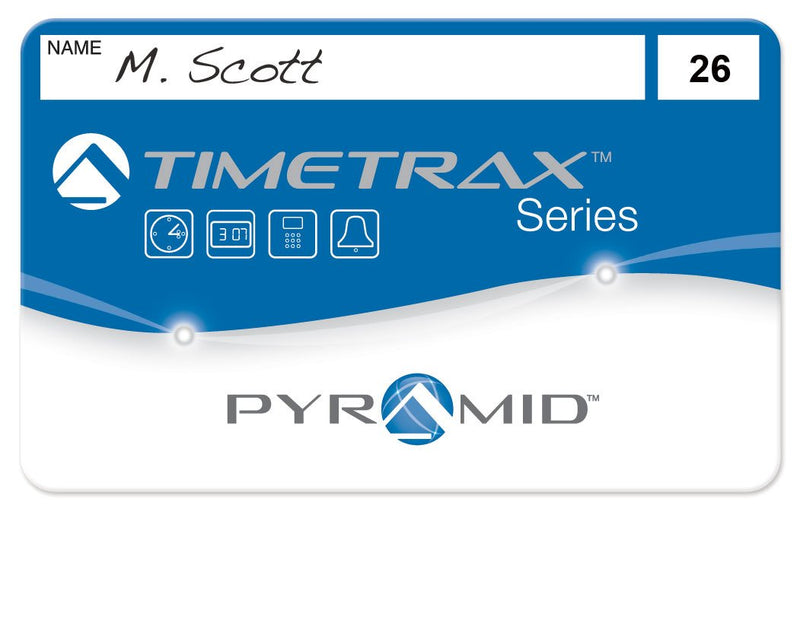 Pyramid Time Systems 41303 Swipe Cards 26-50 for TimeTrax TTEZ, TTEZEK, PSDLAUBKK, TTPRO, TTMOBILE, Time Clock. Requires 25 Employee Upgrade Software Download Package if Purchased for TTEZ Time Clock
