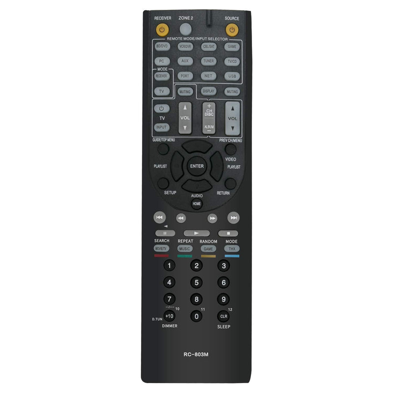 New RC-803M Replace Remote Control RC803M fit for Onkyo AV Receiver Home Theater System TX-NR609 TX-NR609B HT-S8409 HT-S7409 TXNR609