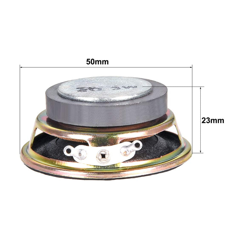 uxcell 3W 4 Ohm DIY Speaker 50mm Round Shape Replacement Loudspeaker 2pcs