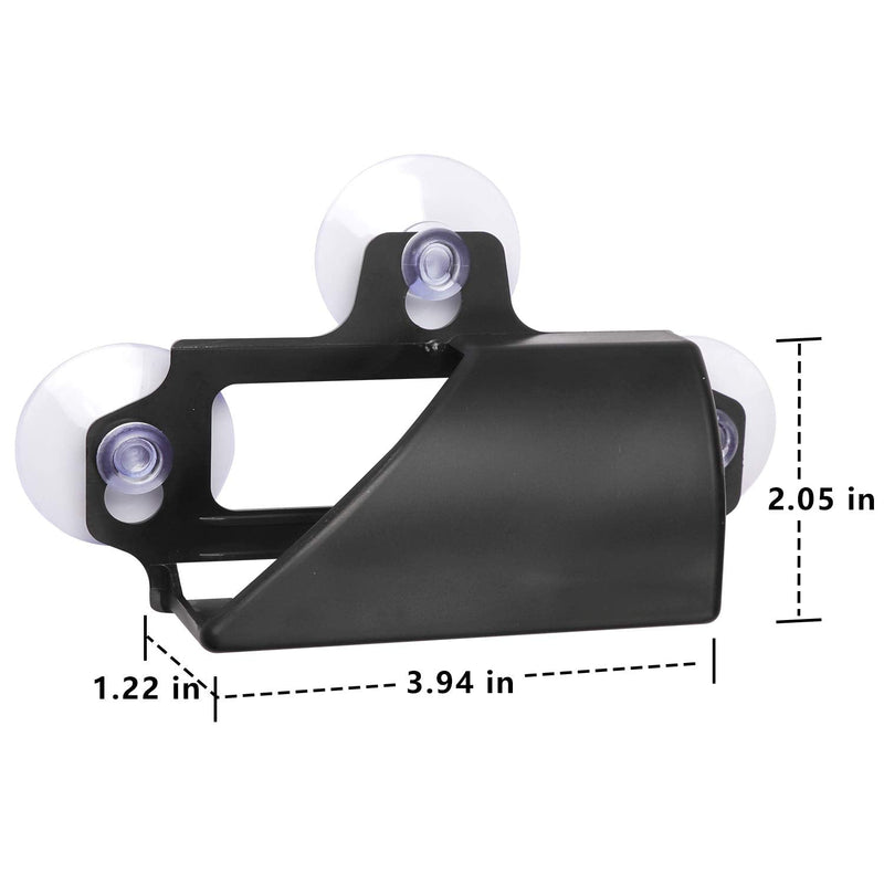 EZ Pass Holder. Super Strong Holder with Suction Cups Holds Tightly to Your Car Windshield (Black) Black