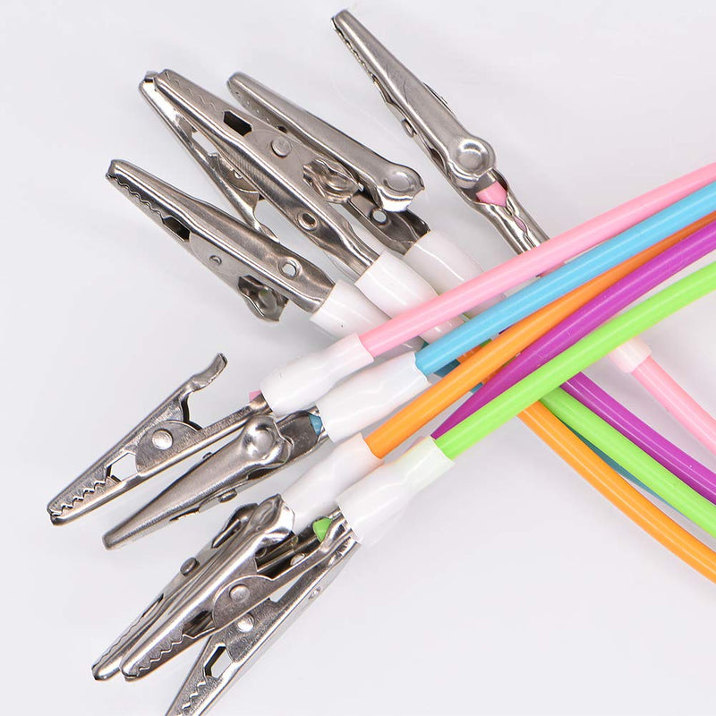 Angzhili 5 Pcs Dental Bib Clips,Silicone Napkin Clip Bib Holders with Colorful Silicone Lanyard and Stainless Steel Clip(Pink) Pink