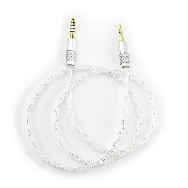 NewFantasia 4.4mm Trrs Balanced Male to 3.5mm 1/8" TRS Stereo Male Audio Cable Compatible with Sony WM1A, NW-WM1Z, PHA-2A, ZX300A and for Home Stereos, Car Stereos, Speaker