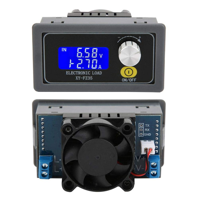 Constant Current Electronic Load Tester 5A 35W Adjustable Load Detector Battery Checker Tester Testing Tool Digital(cm: 10.00*6.00*5.00) cm: 10.00*6.00*5.00