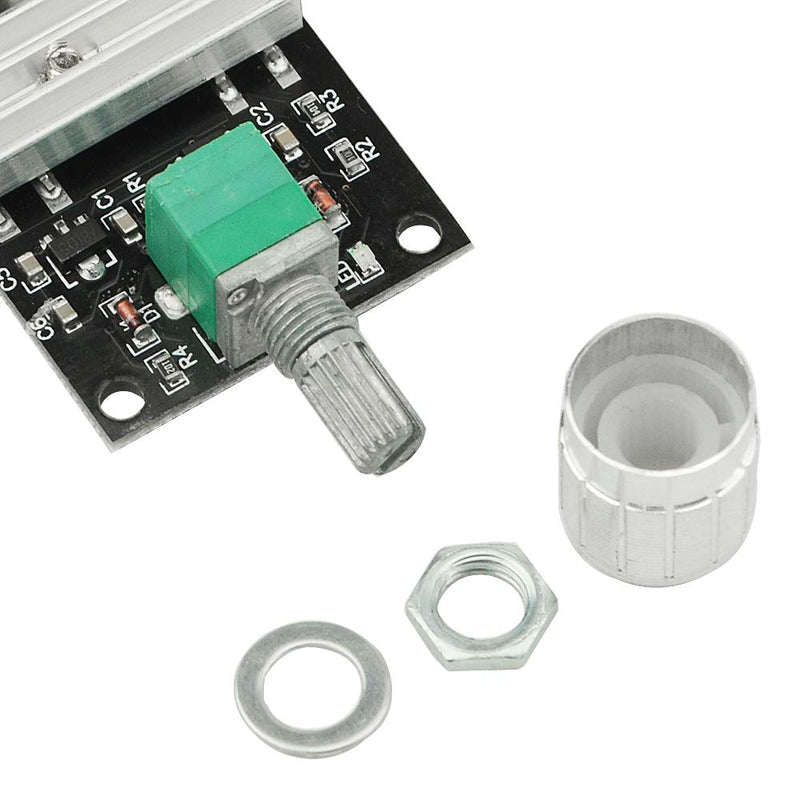 XINGYHENG 2Pcs DC Motor Governor 6V12V24V 3A Adjustable Speed Controller Regulation Switch 1203BB Variable Speed Pulse Positive Inversion Control Switching Button with Speed Control Knob
