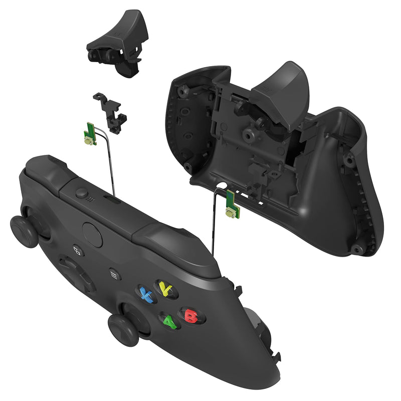 eXtremeRate Clicky Hair Trigger Kit for Xbox One X/S Controller LT RT Shoulder Buttons, Custom Flashshot Trigger Stop Flex Cable for Xbox One X/S Controller Model 1708 For Xbox One S/X