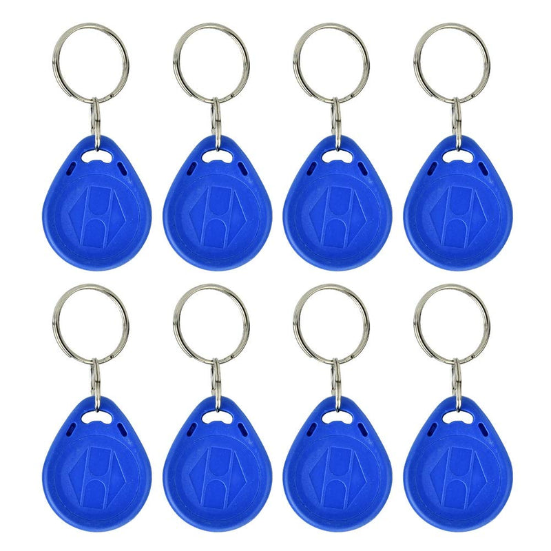 New RFID Proximity ID Card Key for Access Control (Blue), Read Key Keyfobs Keychains for Door Access Control, Pack of 100 (ID Card)