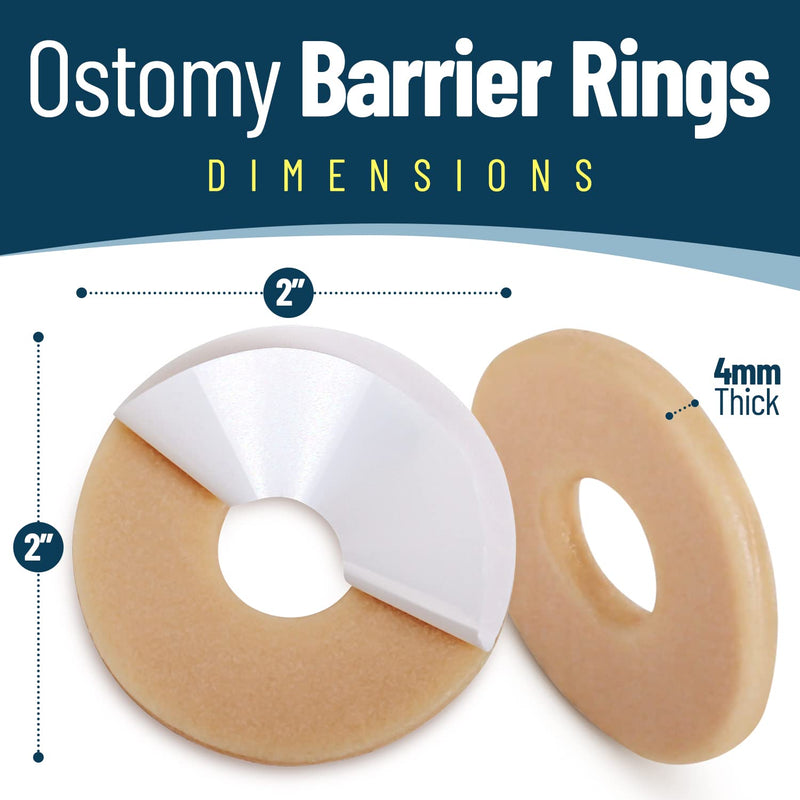 Barrier Rings - Outer Diameter: 2" (48mm) 4mm Thickness - Box of 10 by NuBliss