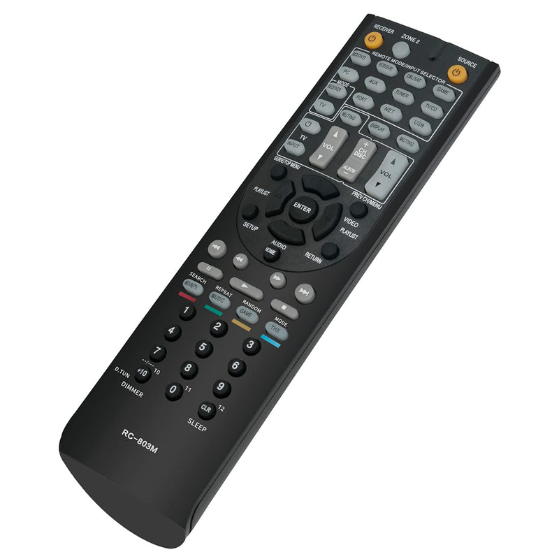 RC-803M RC803M Replacement Remote Control Supports for Onkyo AV Receiver HT-S7409 TX-NR609 HT-S8409 TX-NR609B Home Theater System HTS7409 TXNR609 HTS8409 TXNR609B A/V Receiver Speaker