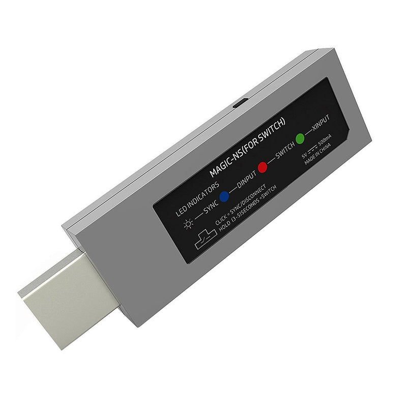 MAYFLASH Magic-NS Wireless Bluetooth Controller Adapter Converter for Switch, PC Windows, NEOGEO Mini, PS Classic. Support PS5 Controller, Xbox Series X Controller Wired Connection.