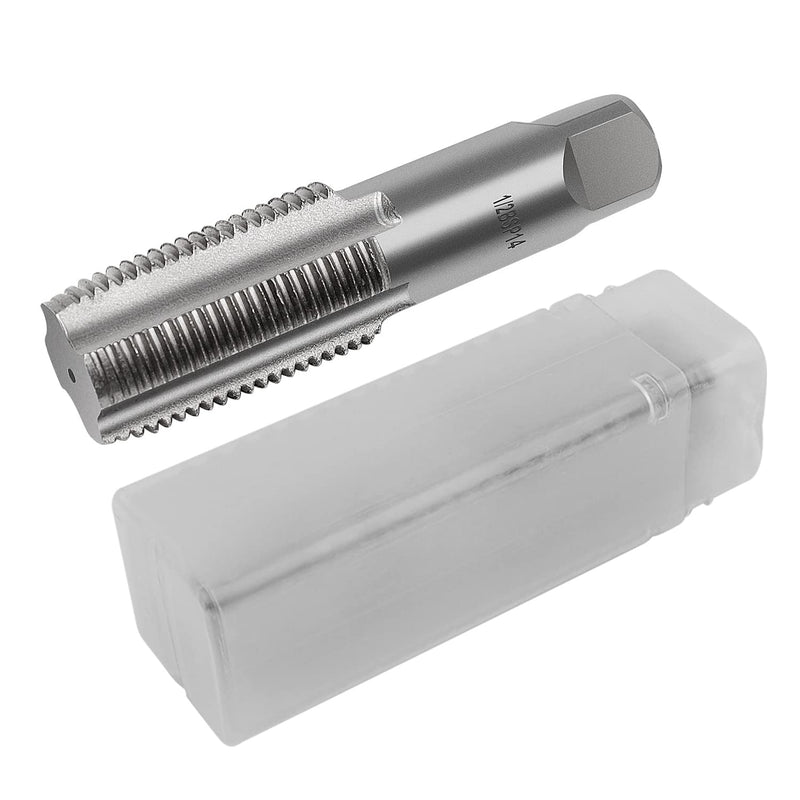 Pipe Tap - 1/2" Male Thread Machine Tap - DEANKEJI Silver Carbon Steel Tap - for repairing pipe thread connections 1/2 in