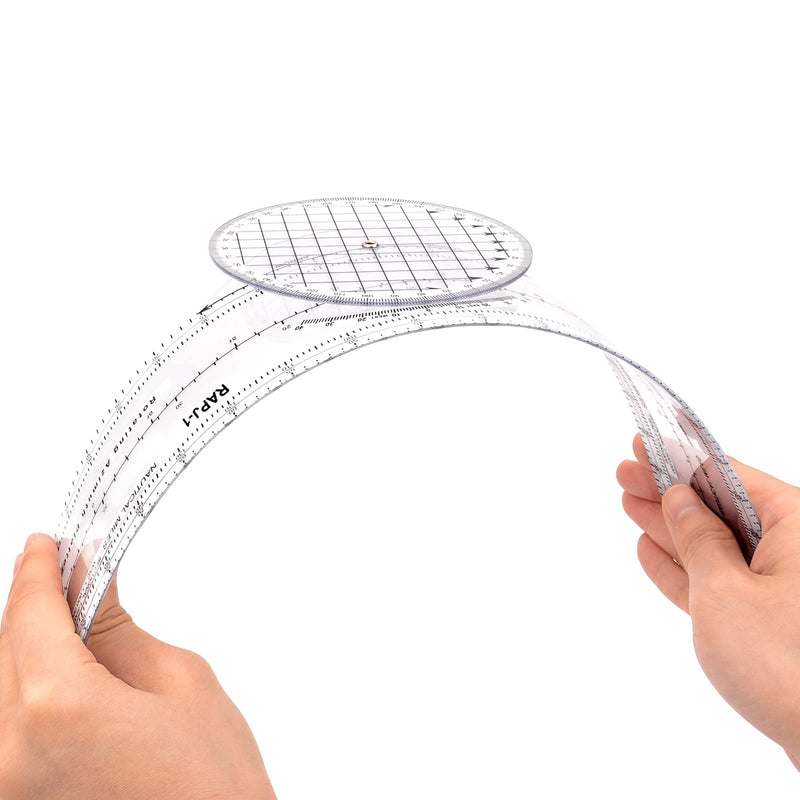 Aviation Plotter Aviation Slide Ruler with 8 Functions for Pilot Student Accessories, Rotating Azimuth Plotter, WAC Charts, Air Navigation Plotter for Navigation Purposes