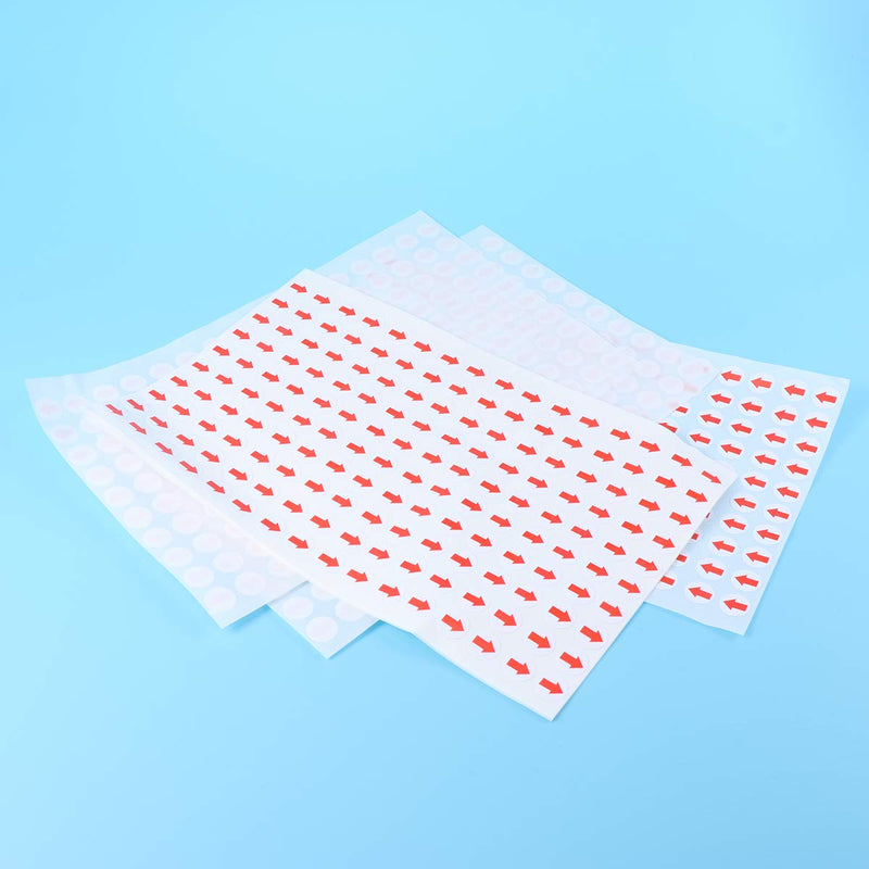 NUOBESTY Shipping and Packing Stickers Self Adhesive Sticky Red Arrow Labels Code Stickers Removable Small Circle Dot Product Inspection Defect Indicator Tape 3200PCS 10mm (White+Red)