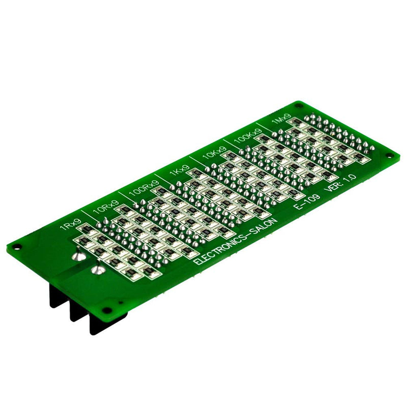 Electronics-Salon 1R - 9999999R Seven Decade Programmable Resistor Board, Step 1R, 1%, 1/2 Watt.