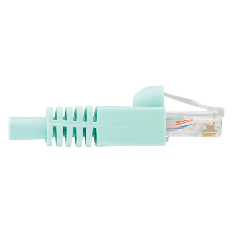 Tripp Lite Augmented Cat6 (Cat6a) Snagless 10G Certified Patch Cable (RJ45 M/M) - Aqua, 14-ft.(N261-014-AQ)