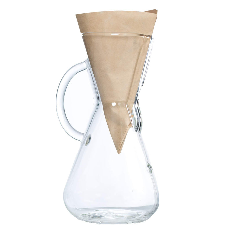 Chemex Pour-Over Glass Coffeemaker - Glass Handle Series - 3-Cup - Exclusive Packaging