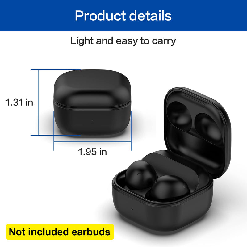 Rinetics Charging Case Replacement Compatible with Galaxy Buds2 Pro, Charger Case for Samsung Galaxy Buds2 Pro(Wired Charging Only, Earbuds not Included, Black