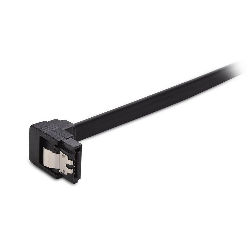 Cable Matters 3-Pack 90 Degree Right Angle SATA III 6.0 Gbps SATA Cable (SATA 3 Cable) Black - 18 Inches