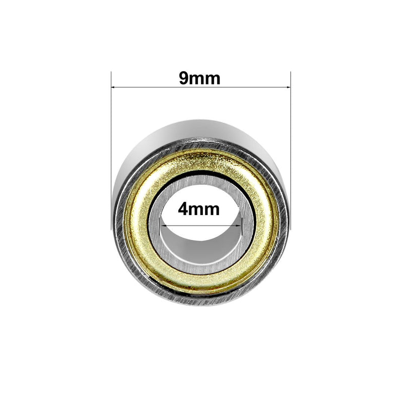 uxcell 684ZZ Ball Bearing 4mm x 9mm x 4mm Double Shielded 684-2Z Deep Groove Bearings, Carbon Steel (Pack of 20)