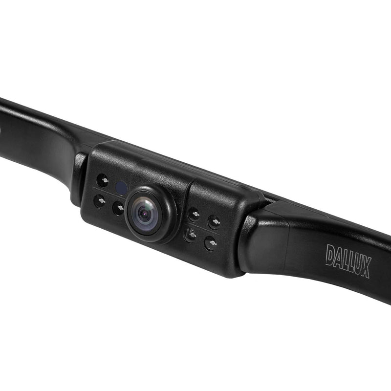 DALLUX License Plate Backup Camera,Car RV Van Truck Rear View Front View Reverse Camera IP68 Waterproof HD Color 170 Degree Wide Viewing Angle 7 LED Night Vision with Guide Line ON/Off