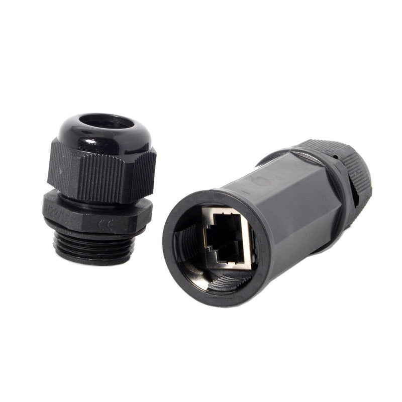 Cablecc Locking Waterproof CAT6 RJ45 Female to Female LAN Ethernet Network Extension Adapter Coupler