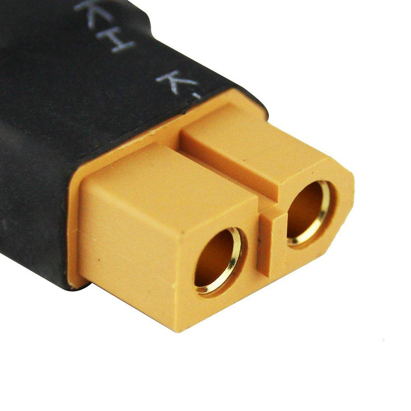 OliYin 3pcs Compatible with TRX Male to XT60 Female Connector RC Wireless Charger Adapter LiPo(Pack of 3)