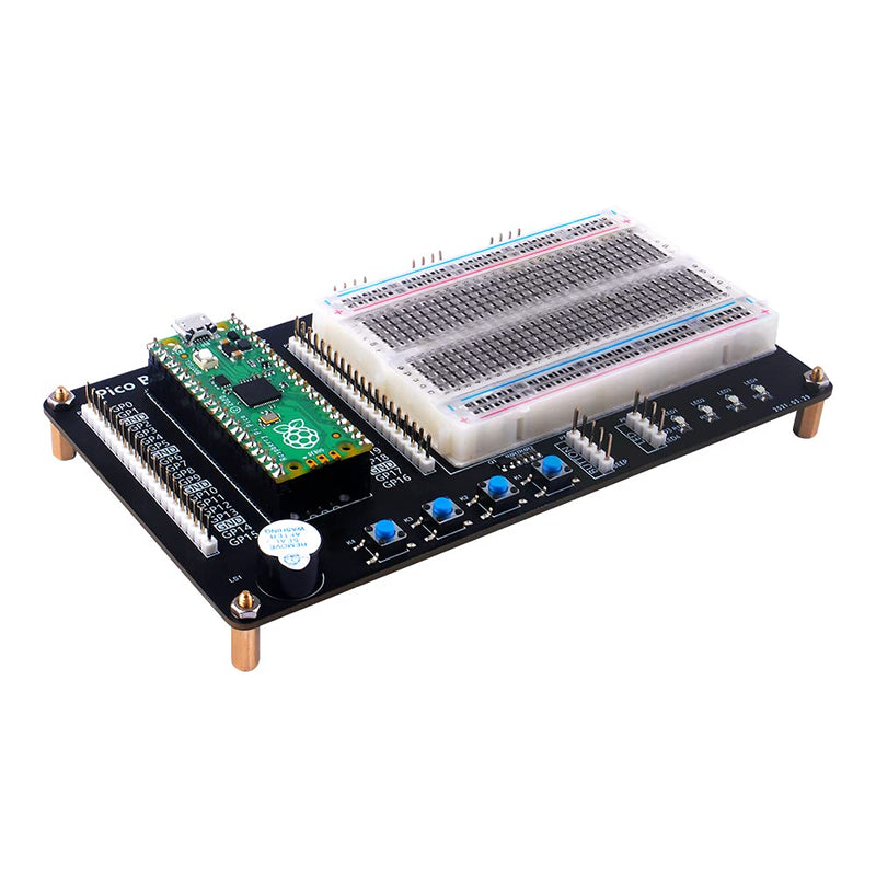 GeeekPi Raspberry Pi Pico Basic Starter Kit, Raspberry Pi Pico BreadBoard Kit with Half-Size Breadboard, Jumper Wire Pack(Raspberry Pi Pico Not Included)