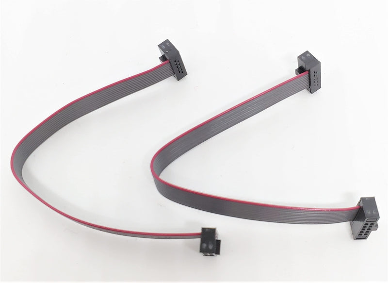 Connectors Pro 2-Pack 15cm 6 Inches 1.27mm 0.05" 10P 2x5 F/F Mini Female IDC Connector on 0.0635mm 0.025" Pitch 10 IDC SWD Conductors 6â€ Length Flat Ribbon Cable (10P-FF-15cm-2PK) 10P-FF-15cm-2PK