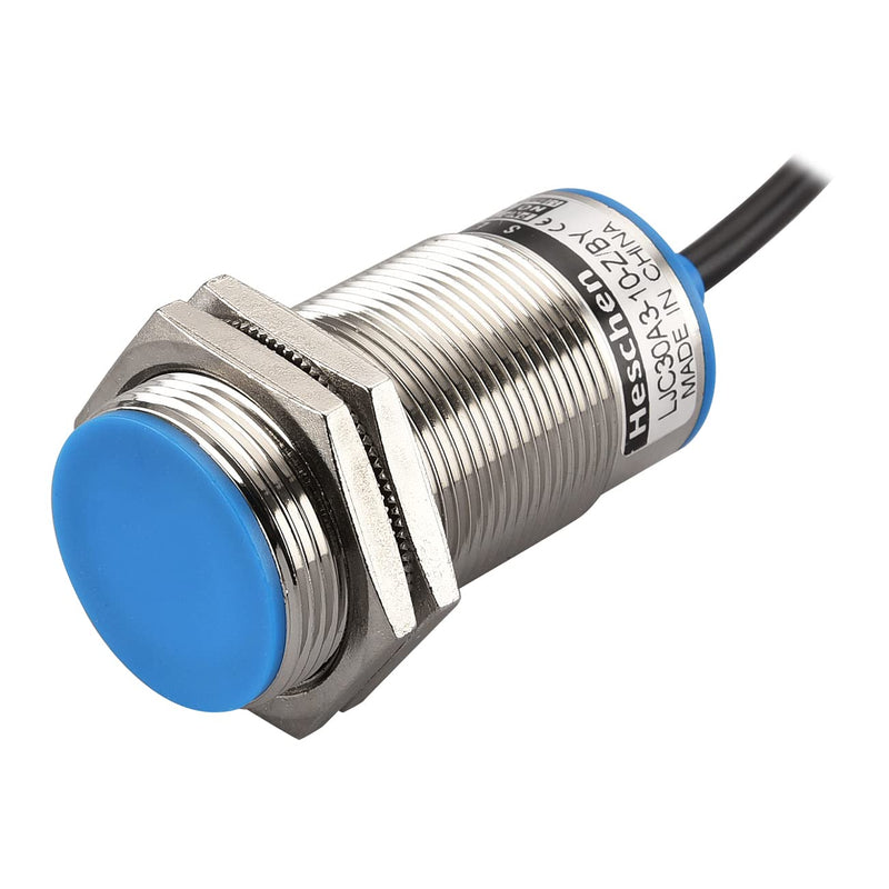 Heschen M30 Capacitive Proximity Sensor Switch Shield Type LJC30A3-10-Z/BY Detection 1-10mm 10-30VDC 200mA PNP Normally Open(NO) 3 Wires